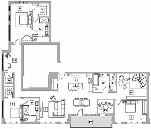 601 - 6th floor, 2 365 sq. ft.