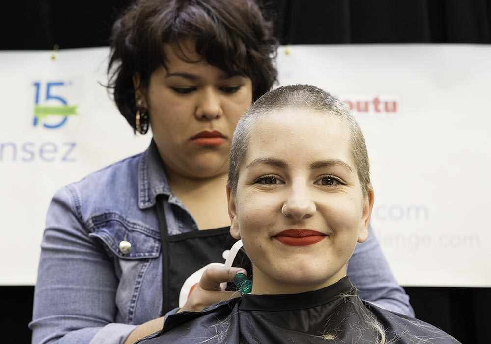 photo: Leucan's Shaved Head participant