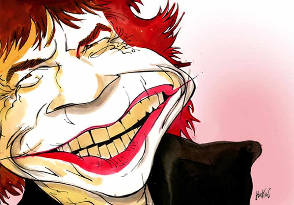 Caricature by Anthony Jenkins: Mick Jagger