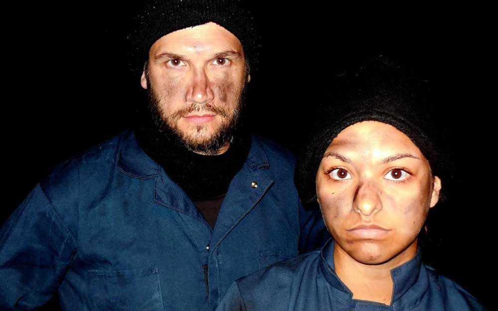 Sebastien Rajotte and Humberly Gonzalez in 2056: a dystopian black comedy