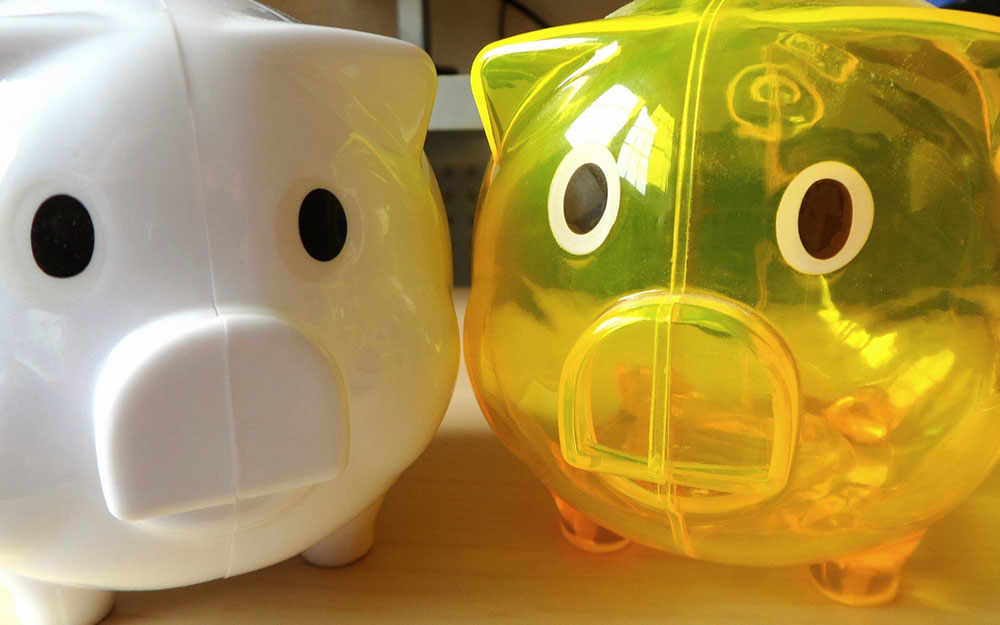 photo: piggy banks, by Karen Bryan