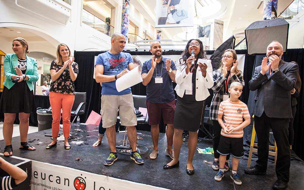 Défi têtes rasées Leucan Shaved Heads Challenge - photo Thibault Carron