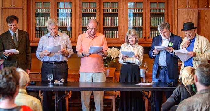 Dr Gus O’Gorman Bloomsday reading WestmountMag.ca