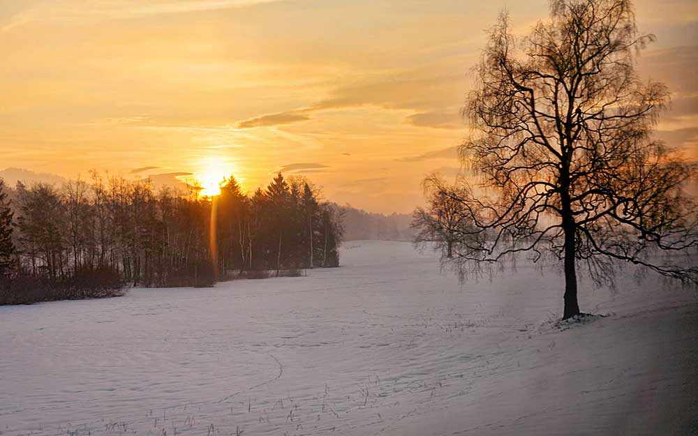 Lever de soleil l'hiver - Winter sunrise (trouble affectif saisonnier (TAS)) WestmountMag.ca