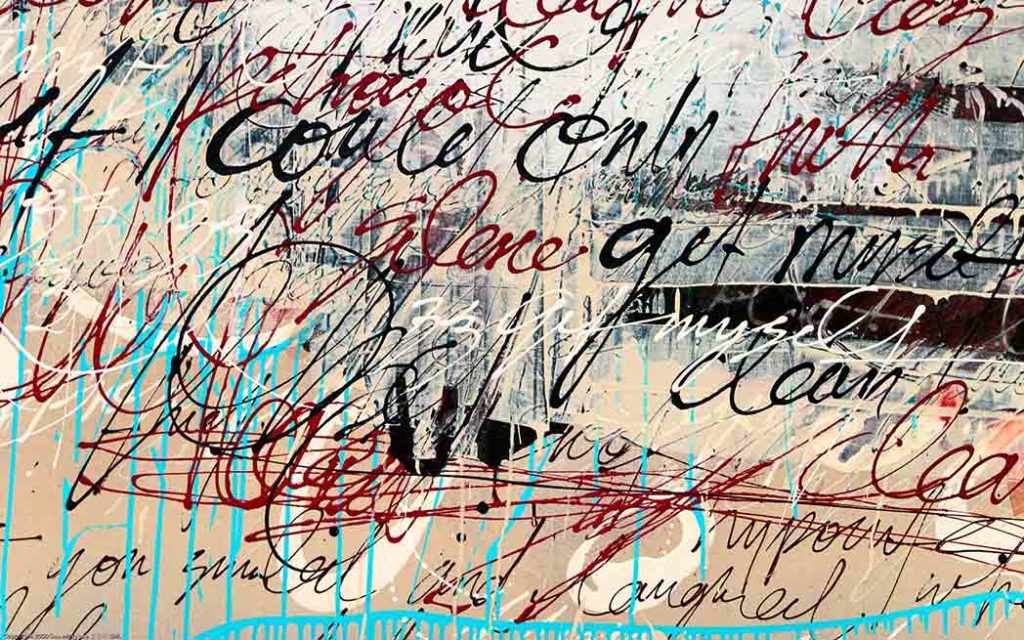 Mixed Media Painting (Detail) by Choichun Leung - WestmountMag.ca