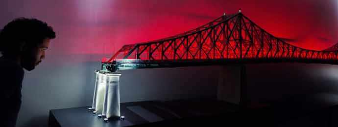 Illumination interactive du pont Jacques-Cartier – Connexions vivantes – photo : Moment Factory – WestmountMag.ca