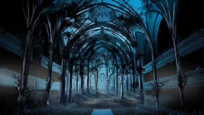 AURA, une expérience lumineuse au cœur de la Basilique Notre-Dame de Montréal • Crédit photo : Moment Factory – WestmountMag.ca