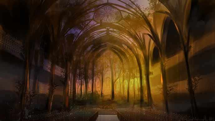 AURA, une expérience lumineuse au cœur de la Basilique Notre-Dame de Montréal • Crédit photo : Moment Factory – WestmountMag.ca