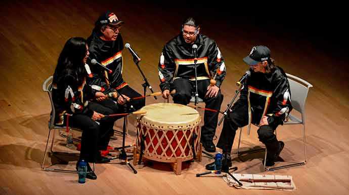 Buffalo Hat Singers - photo Kevin Nguyen – WestmountMag.ca