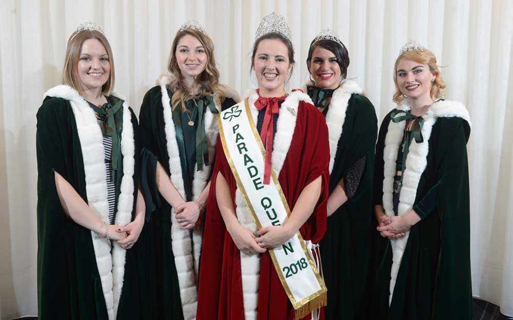 United Irish Societies of Montreal queen and princesses - WestmountMag.ca