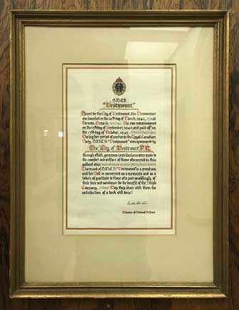 H.M.C.S. Westmount letter - WestmountMag.ca