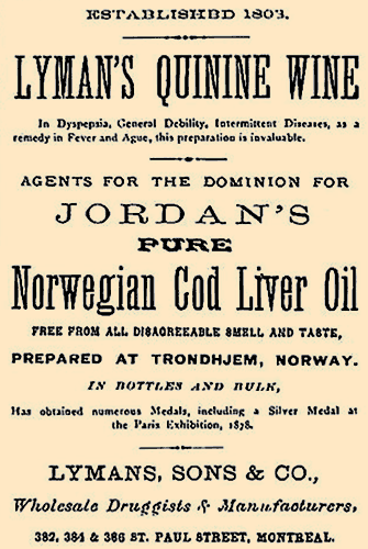 Ad for Lyman Sons and Company