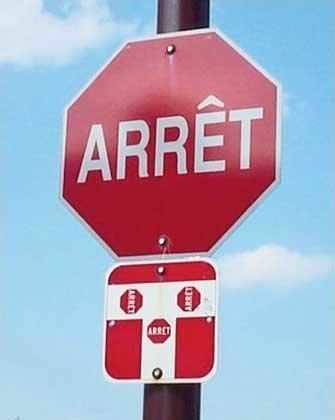 arret sign - WestmountMag.ca