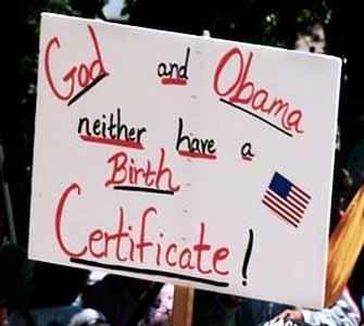 birther protest sign - WestmountMag.ca