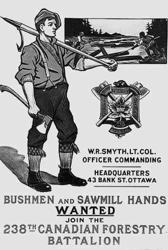 Poster for the Canadian Forestry Battalion - WestmountMag.ca