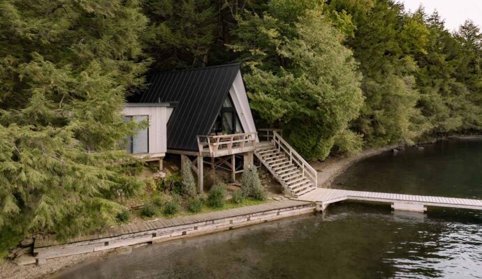 Chalet_A, en Estrie, Matière Première Architecture