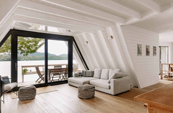 Chalet_A, en Estrie, Matière Première Architecture