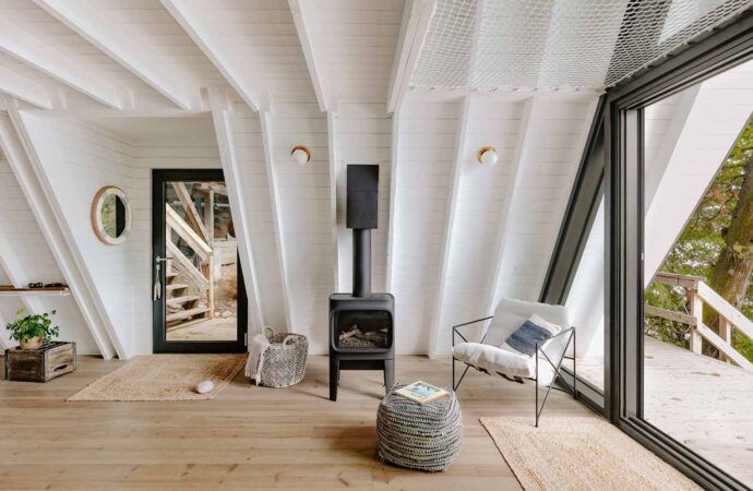 Chalet_A, en Estrie, Matière Première Architecture