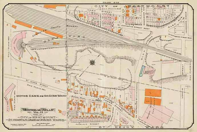 Charles E. Goad Company map showing Albert Place, 1913