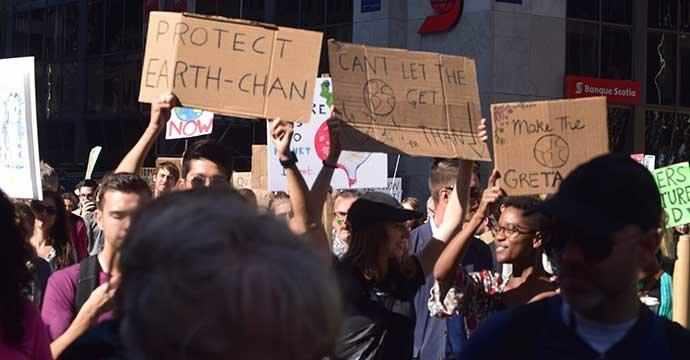 I saw the most poignant sign of all. It said, in different coloured letters: “I’m here to give a voice for the children I am too scared to have.