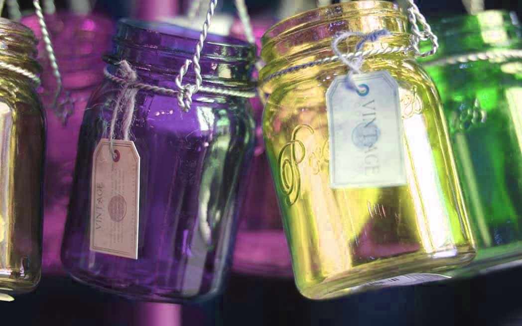 colourful mason jars - WestmountMag.ca