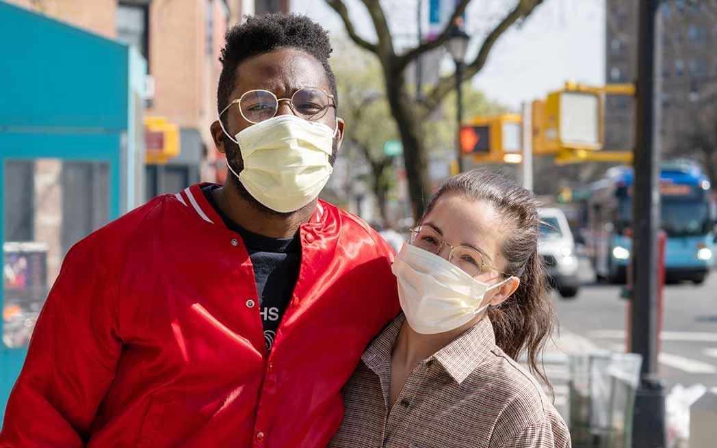 couple wearing masks - WestmountMag.ca