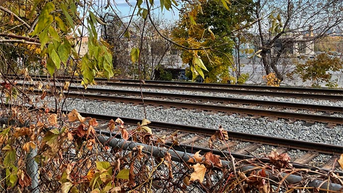 CPR tracks at Hallowell