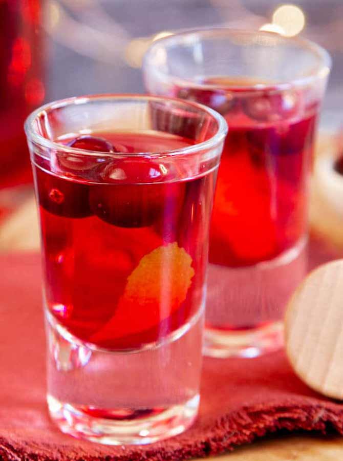 Cranberry Vodka Shots 
