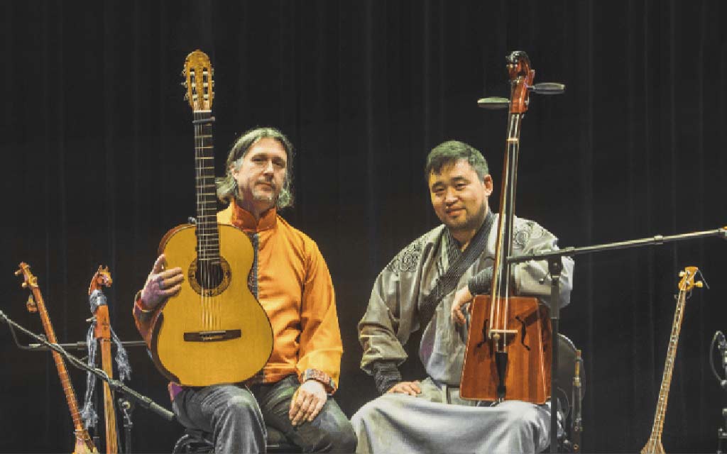 Nasanjargal Ganbold & Johanni Curtet Chants diphoniques de Mongolie Jeudi 24 avril 2025, 20 h Église Saint-Enfants-Jésus 5039, rue Saint-Dominique, Montréal Billetterie : www.centredesmusiciensdumonde.com