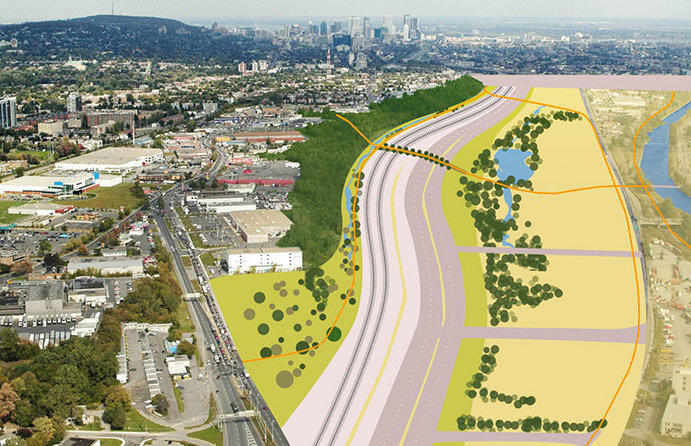 Dalle-parc crossing highway 20