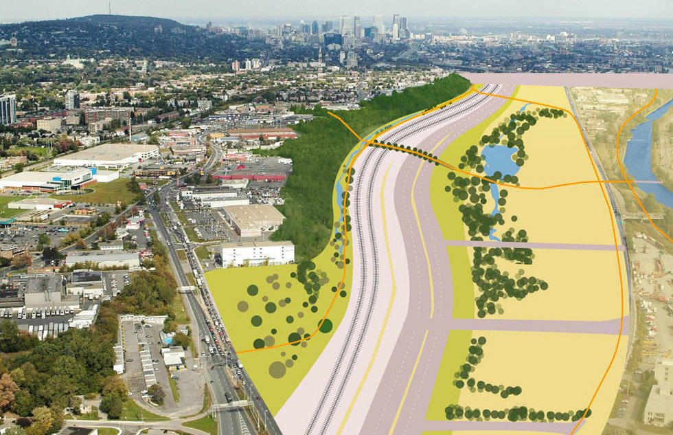 Dalle-Parc sketch, seen from south 