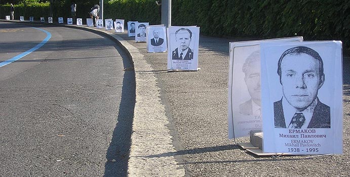 Portraits of deceased Chernobyl liquidators