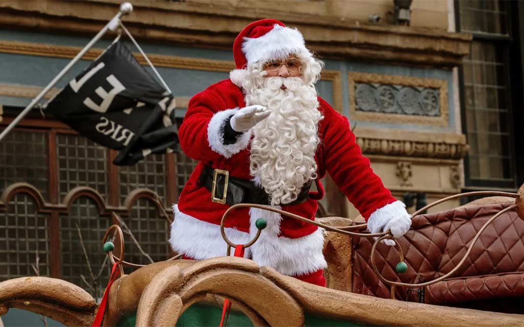 Défilé du père Noël au centre-ville de Montréal