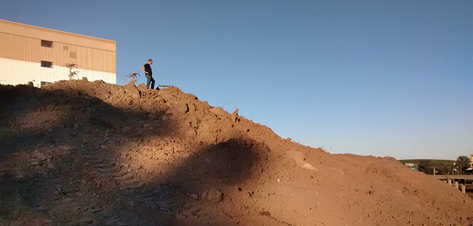 destruction in the falaise St-Jacques