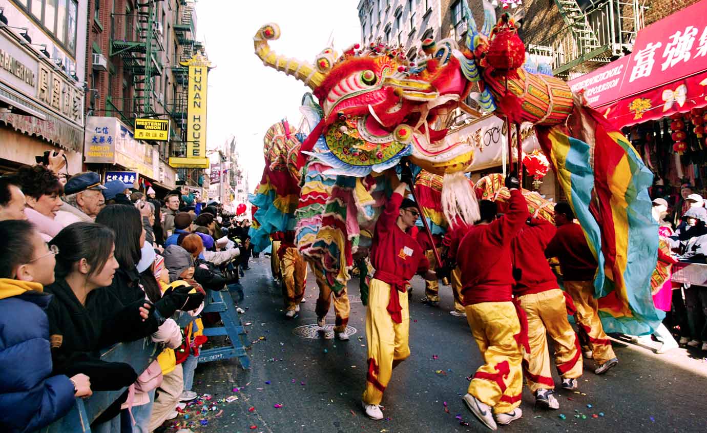 Dragon Dance in NYC Chinatown