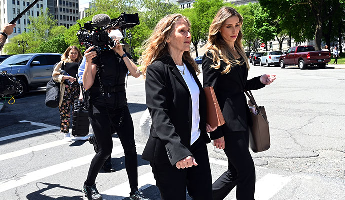 Elizabeth Stein and Monica Miller head to court