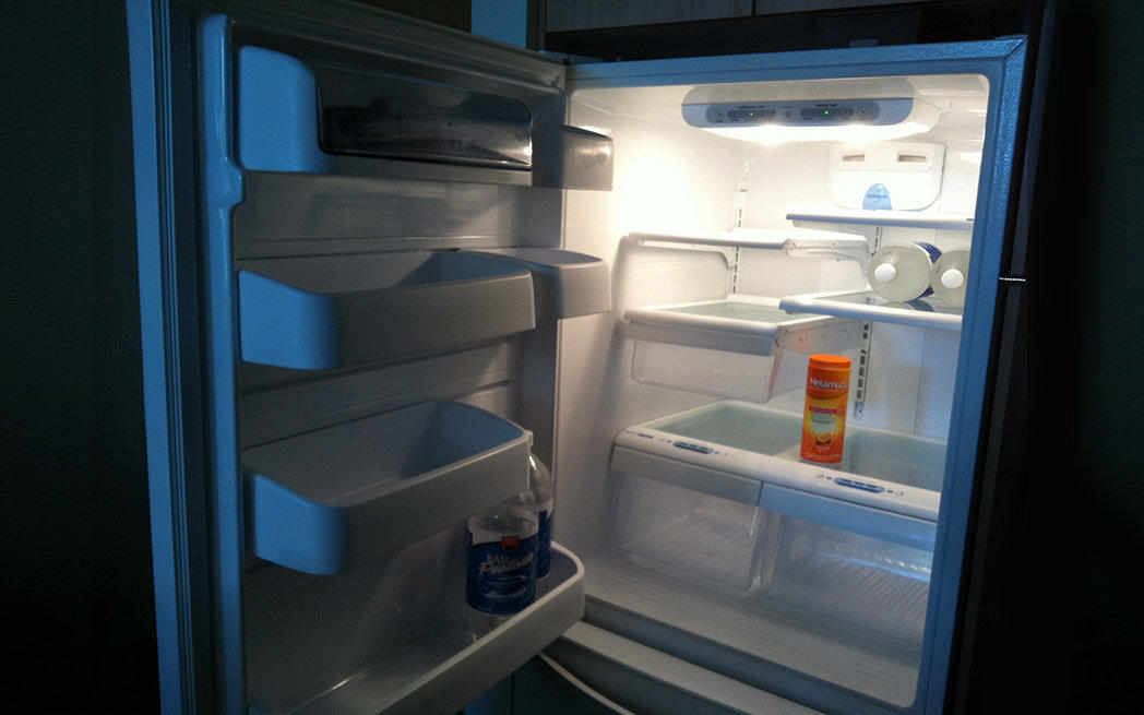empty fridge
