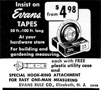 Evans Tapes ad