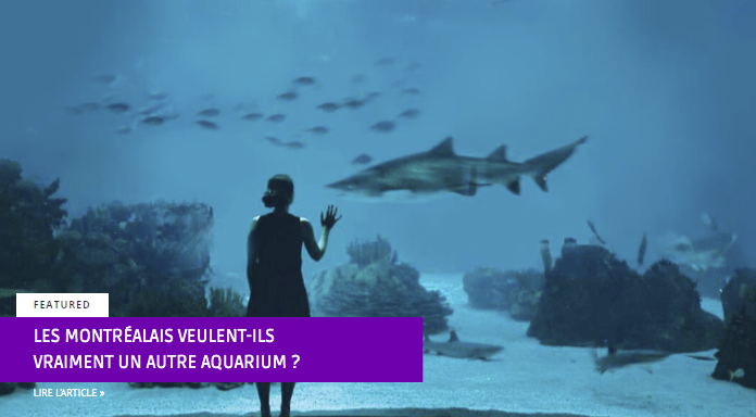 Les Montréalais veulent-ils vraiment un autre aquarium ? - Le public est plus conscient des besoins des espèces en captivité dans des installations artificielles. Par Georges Dupras