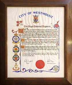 freedom of the city ceremonial parchment - WestmountMag.ca