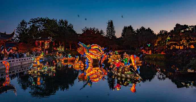 Gardens of Light and the mythical fish He Luo Yu - Photo: James St Laurent – WestmountMag.ca
