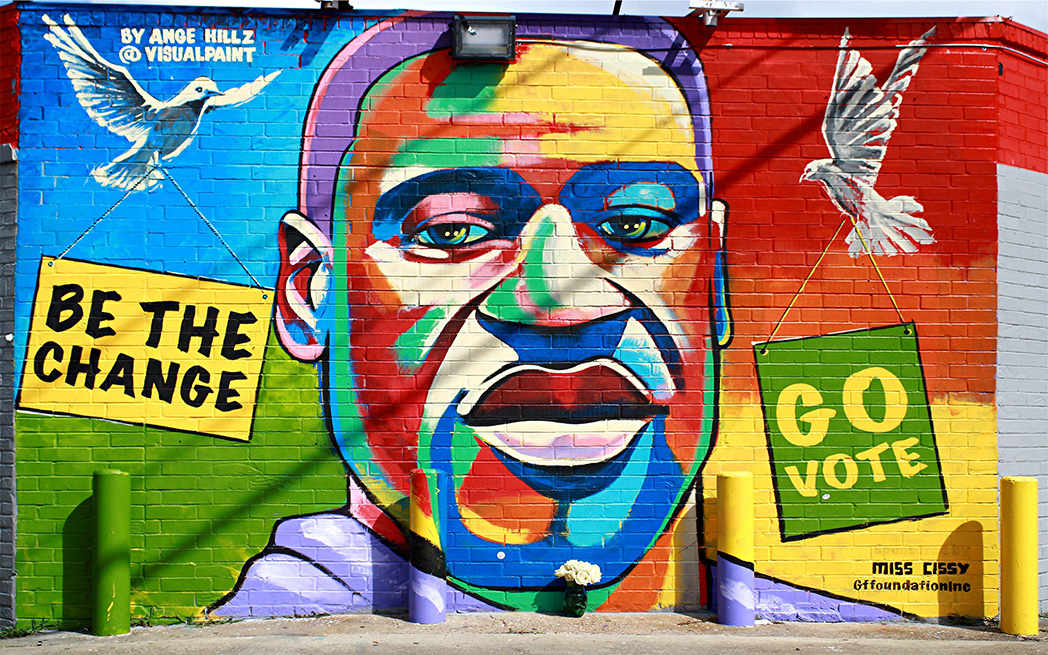 Geoge Floyd mural WestmountMag.ca