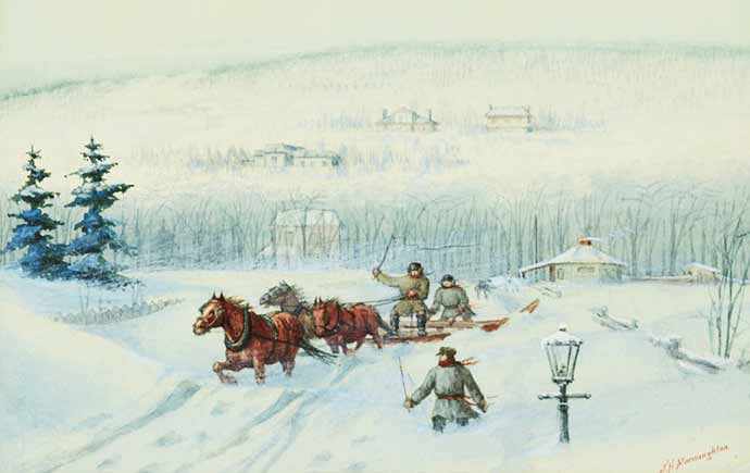 Snow plough sketch Greene Avenue - WestmountMag.ca