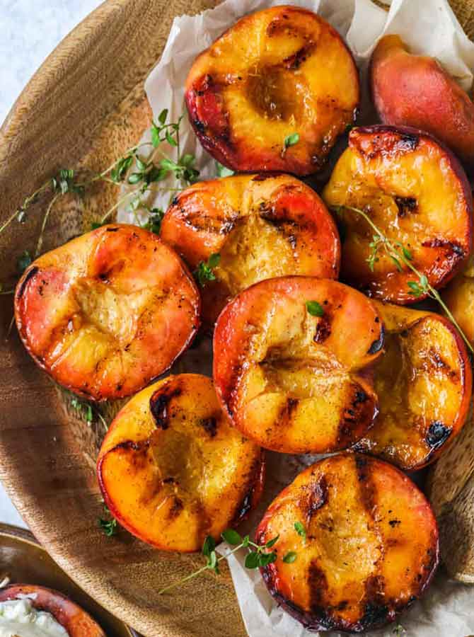 grilled peaches