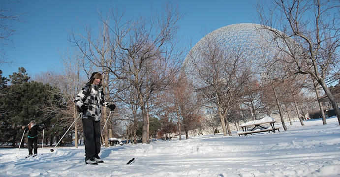 Ski au parc Jean-Drapeau