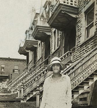 Janet Steele on Brooke Avenue circa 1924