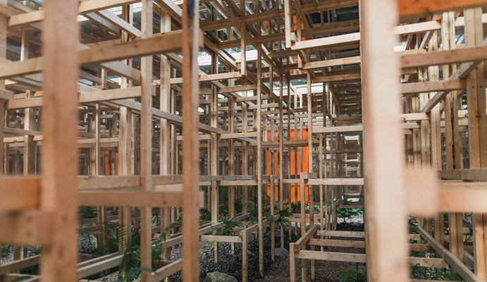 FORÊT FINIE, ESPACE INFINI? d’Antonin Boulanger Cartier, Pierre-Olivier Demeule, Melaine Niget, Québec (Québec) Canada Crédit photo : JC Lemay