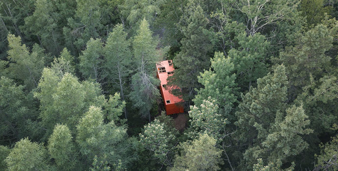 FORÊT FINIE, ESPACE INFINI? d’Antonin Boulanger Cartier, Pierre-Olivier Demeule, Melaine Niget, Québec (Québec) Canada Crédit photo : JC Lemay