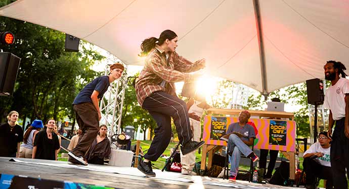 Streetdance - Les Jardins Gamelin feront vibrer le Quartier latin 11e saison, du 29 mai au 14 septembre