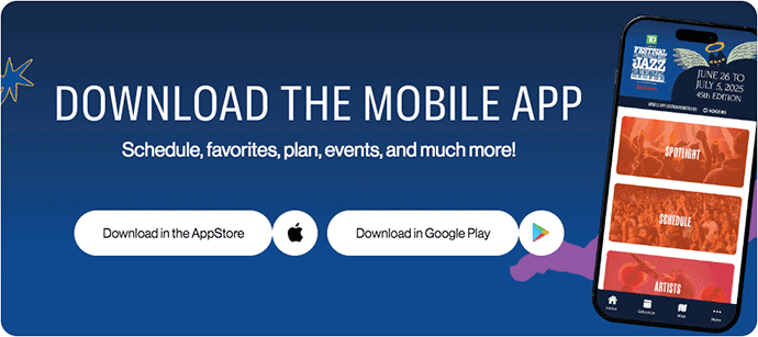 Download the Montreal Jazz Festival mobile app